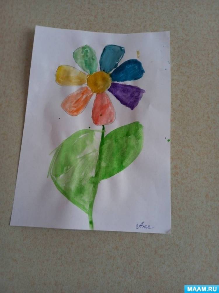 Занятие по рисованию «Цветик-семицветик» в старшей группе 