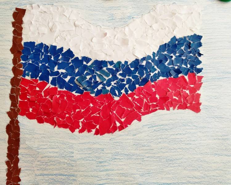 Флаг россии поделки детей 