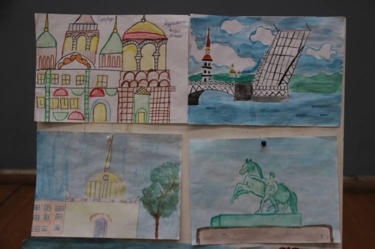 Рисунки о Санкт-Петербурге детей из Оша отправили на международный конкурс