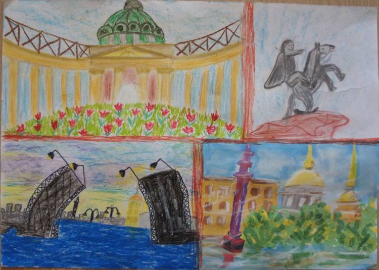 Детские рисунки Санкт Петербурга