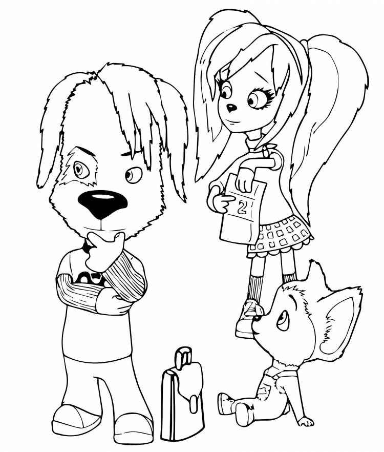 Барбос и Жулька рисунок детский