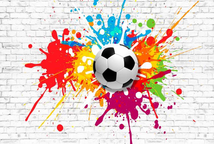 Виниловые детские фотообои Art Murals Футбольный Мяч