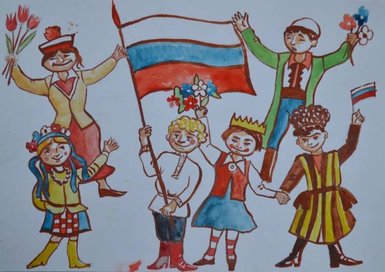 Дружба народов татарстана рисунок