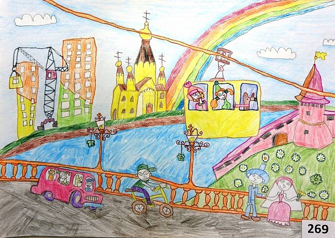 Итоги конкурса детского рисунка Мой любимый город в ТРЦ «Седьмое Небо»