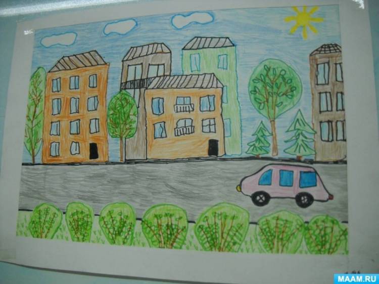 Картины любимого города рисовали омские дошкольники к его дню рождения