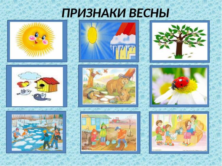 Картинки признаки весны для детей