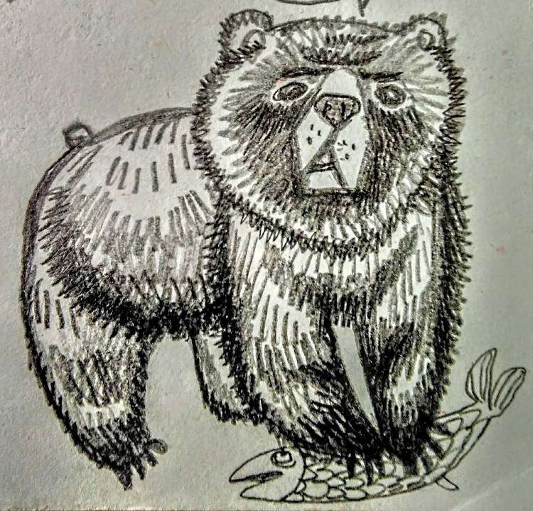 Иллюстрация Медведь в стиле детский