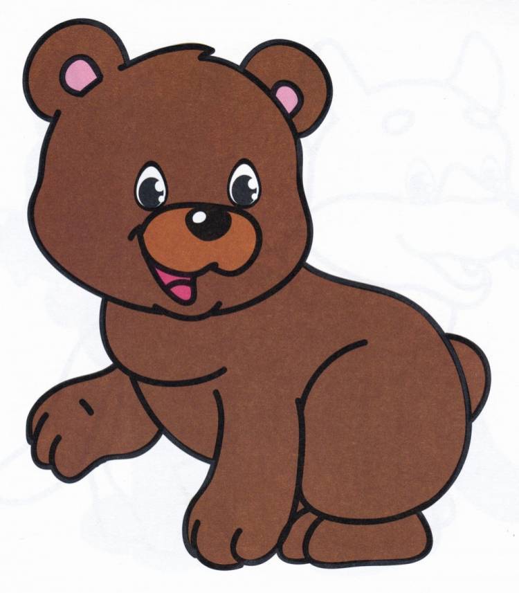 Медведь рисунок детский