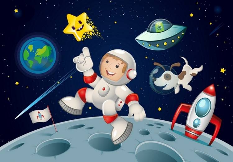 Картинки ко дню космонавтики для детей 