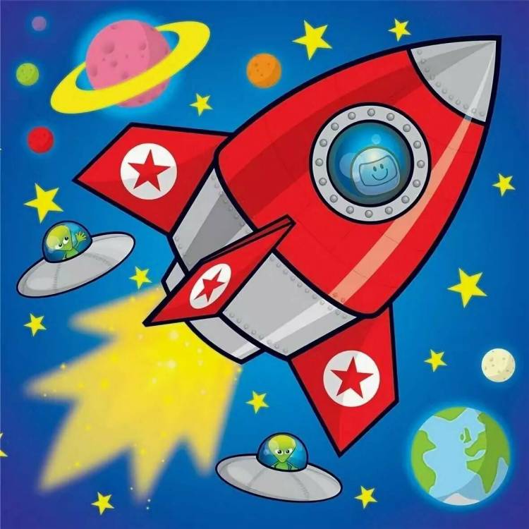 Картинки ко дню космонавтики для детей 