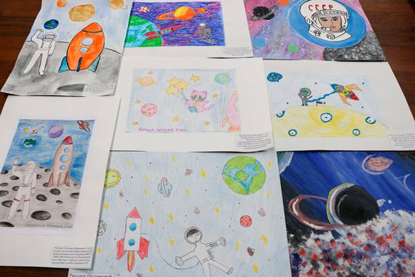 В УФСИН Якутии прошел конкурс детских рисунков, посвященный Дню космонавтики