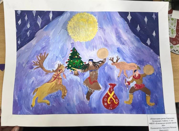Названы имена трех победителей губернаторского конкурса детских рисунков « Новогодняя Камчатка»