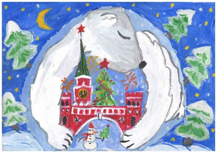 В Южном округе Москвы подвели итоги конкурса детского рисунка «Новогодняя атмосфЕРа Юга»