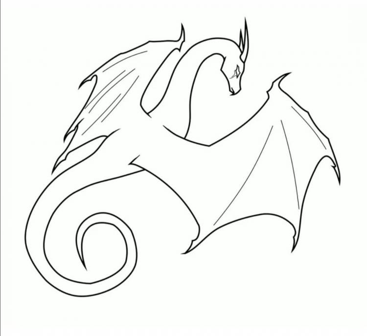 Самые легкие рисунки драконов