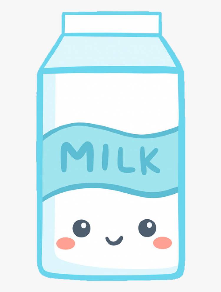 Легкий рисунок молоко