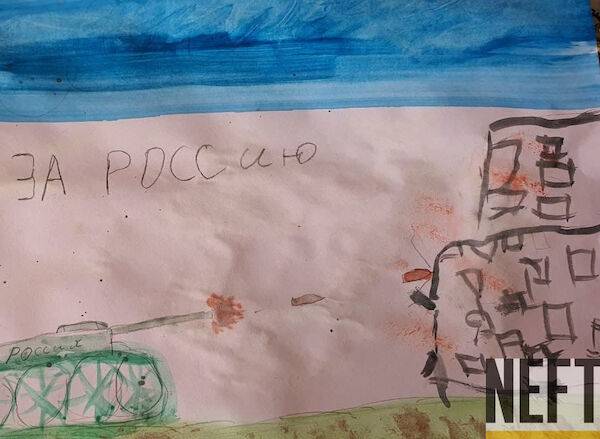 Ямальские дети нарисовали, как российские танки ведут бой