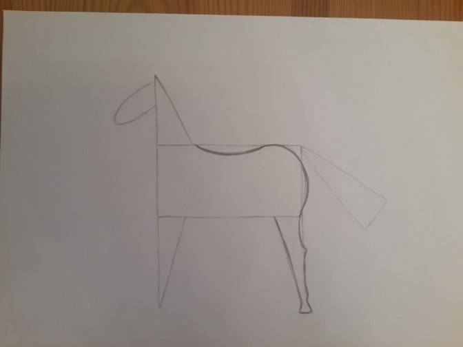 Мастер-класс «Рисование лошади поэтапно для детей подготовительной группы»