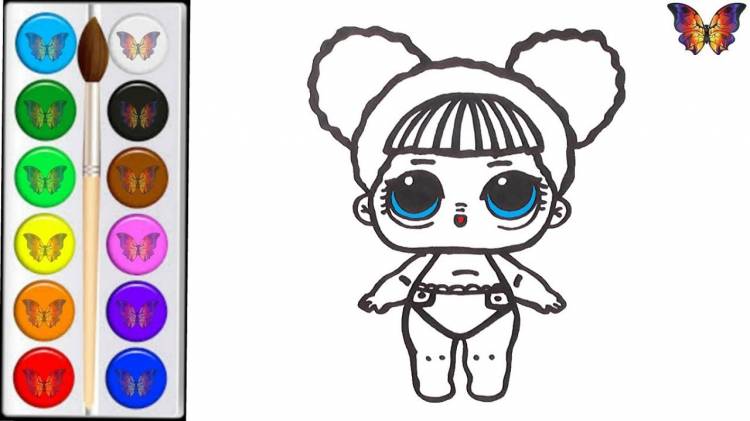 Coloring for children DOLL LOL