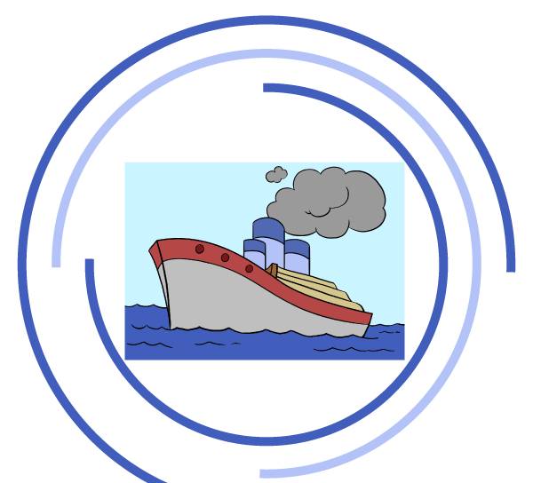 Как нарисовать корабль в море поэтапно для детей