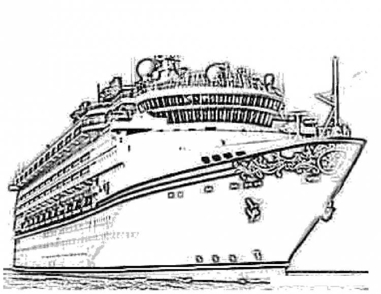 Раскраски Раскраска Титаник Титаник, скачать распечатать раскраски