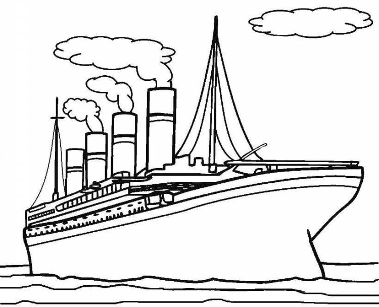 Раскраски Раскраска Титаник , Раскраски