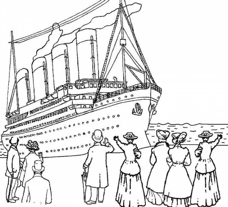 Раскраски Титаник