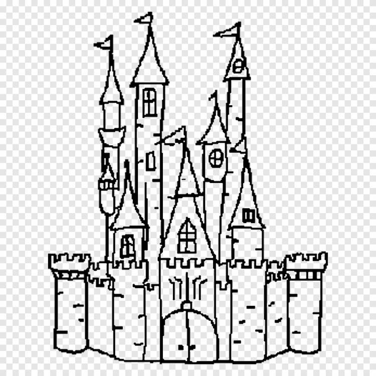 Замок в стиле Готика рисунок