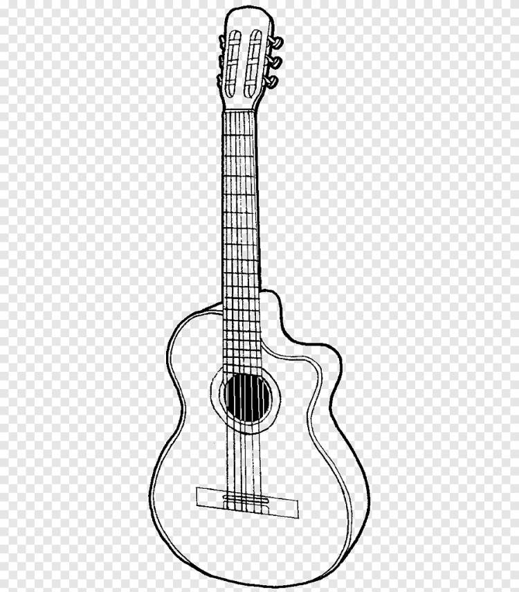гитара, простые, линейные png