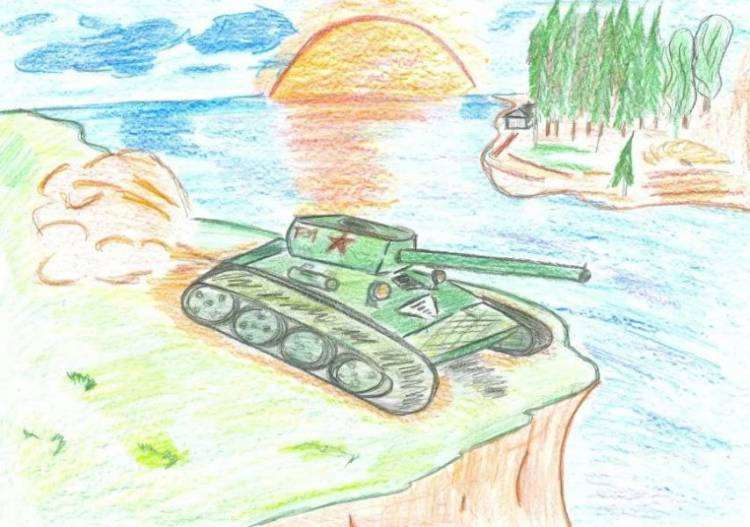 рисунков на военную тему