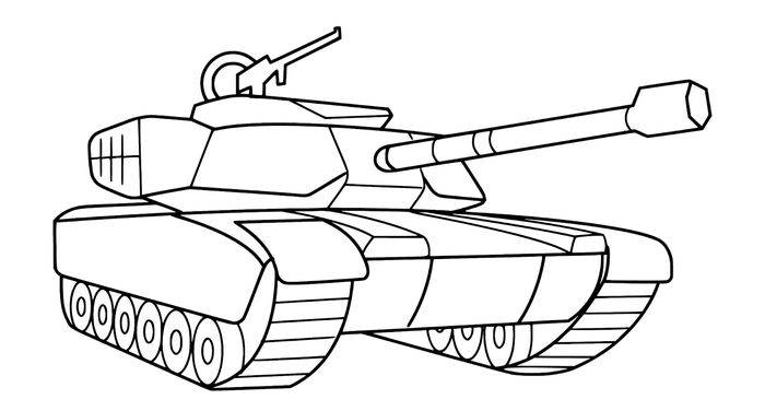 Рисунки танка для срисовки карандашом