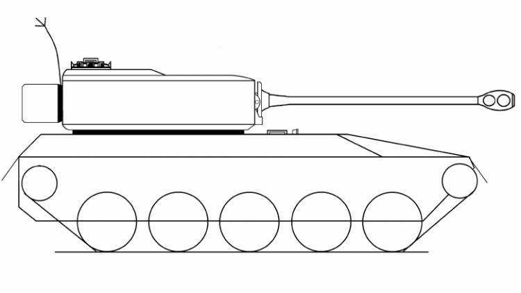 Как нарисовать танк поэтапно карандашом 