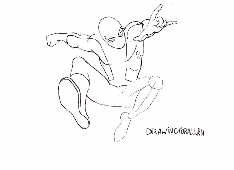 Как нарисовать Человека-Паука карандашом