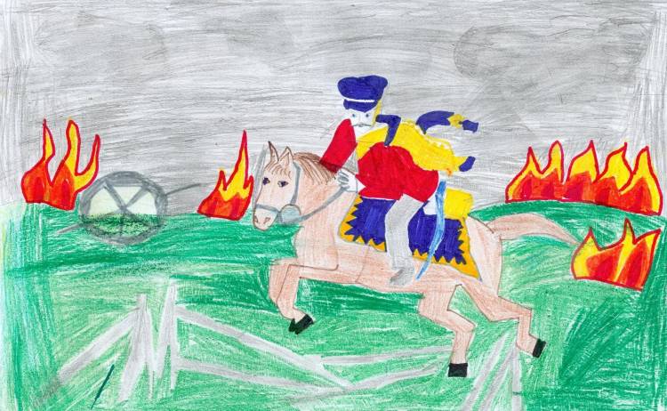 Куликовская битва рисунки детей
