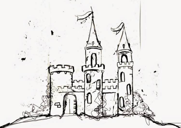 Замок в готическом стиле рисунок 