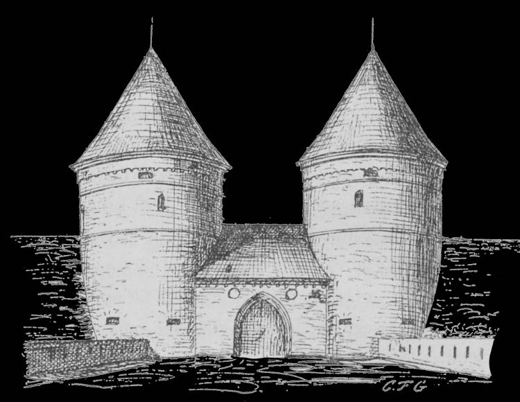 Рисунок средневековый храм
