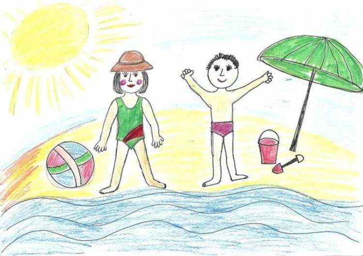 Рисунок на тему ура летние каникулы
