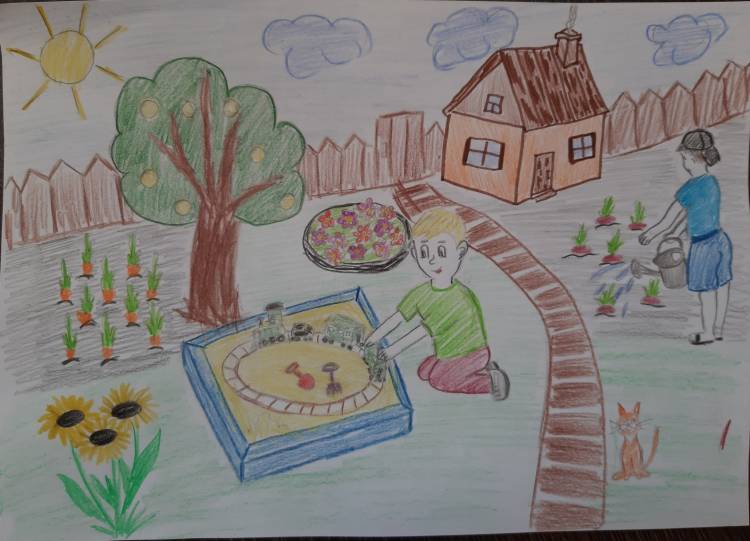 Рисунки детей на тему летние каникулы