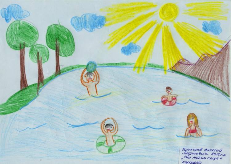 Рисунки на тему лето в лагере