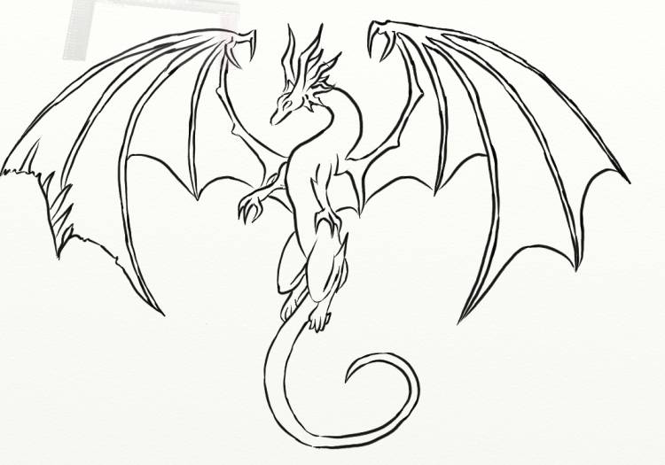 Рисунки драконов для срисовки