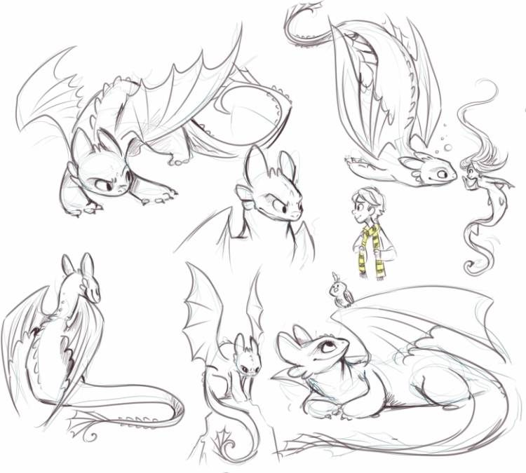 Как нарисовать дракона поэтапно карандашом 