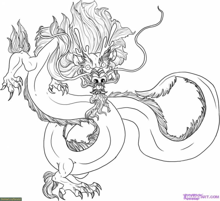Как нарисовать традиционного Китайского Дракона