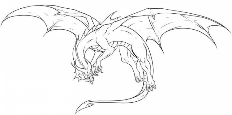 Рисунки драконов для срисовки 