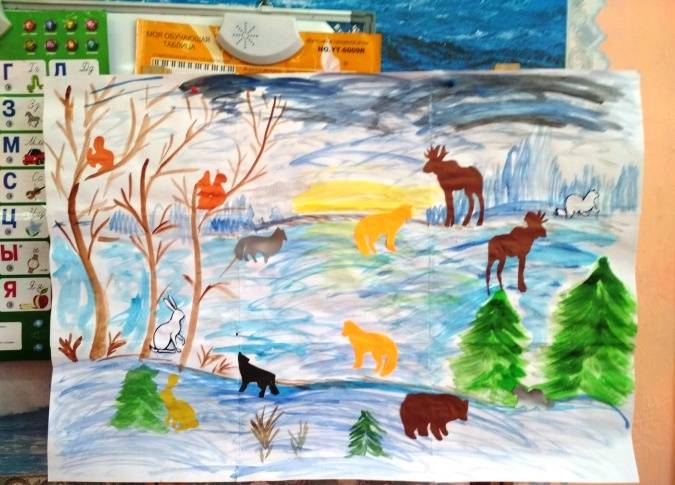 Рисование в старшей группе на тему Домашние и дикие животные, конспект занятия