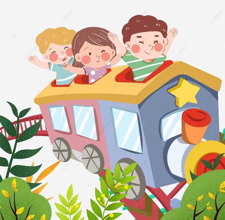 День защиты детей Детский поезд Завод Зеленое растение PNG , Шесть один, День детей, ребенок PNG картинки и пнг PSD рисунок для бесплатной загрузки