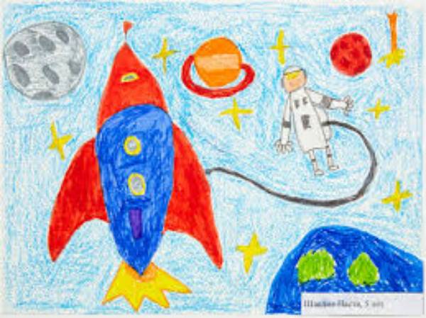 Рисунки сирот Бурятии отправили на конкурс «Космос глазами детей»