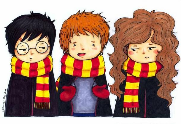 Harry Potter картинки для срисовки (рисунки для срисовывания)