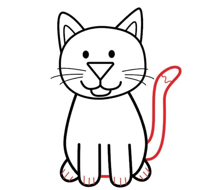 Как нарисовать кота просто