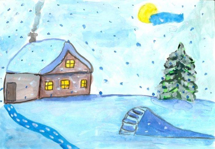 Картинки к стихотворению Встреча зимы для детей
