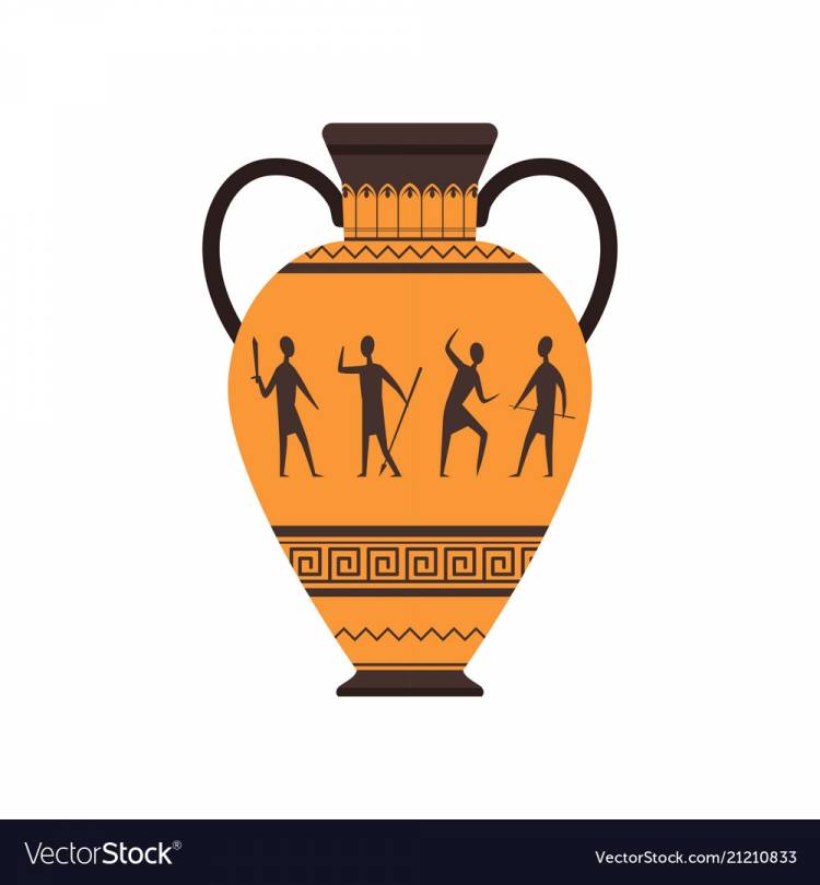 Египетские вазы с узорами