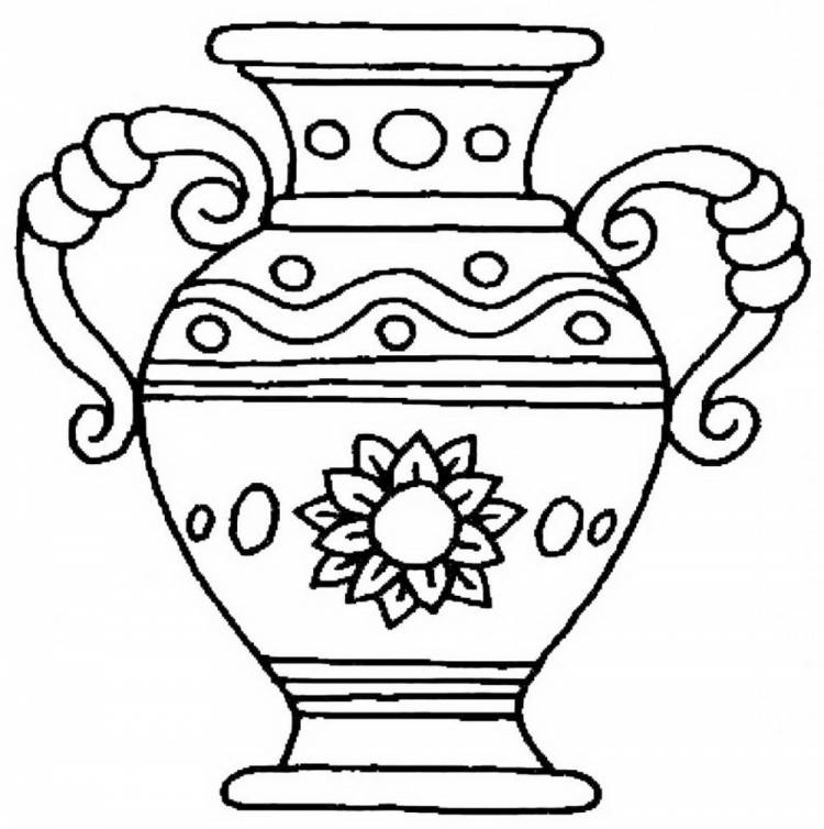 Старинная ваза рисунок